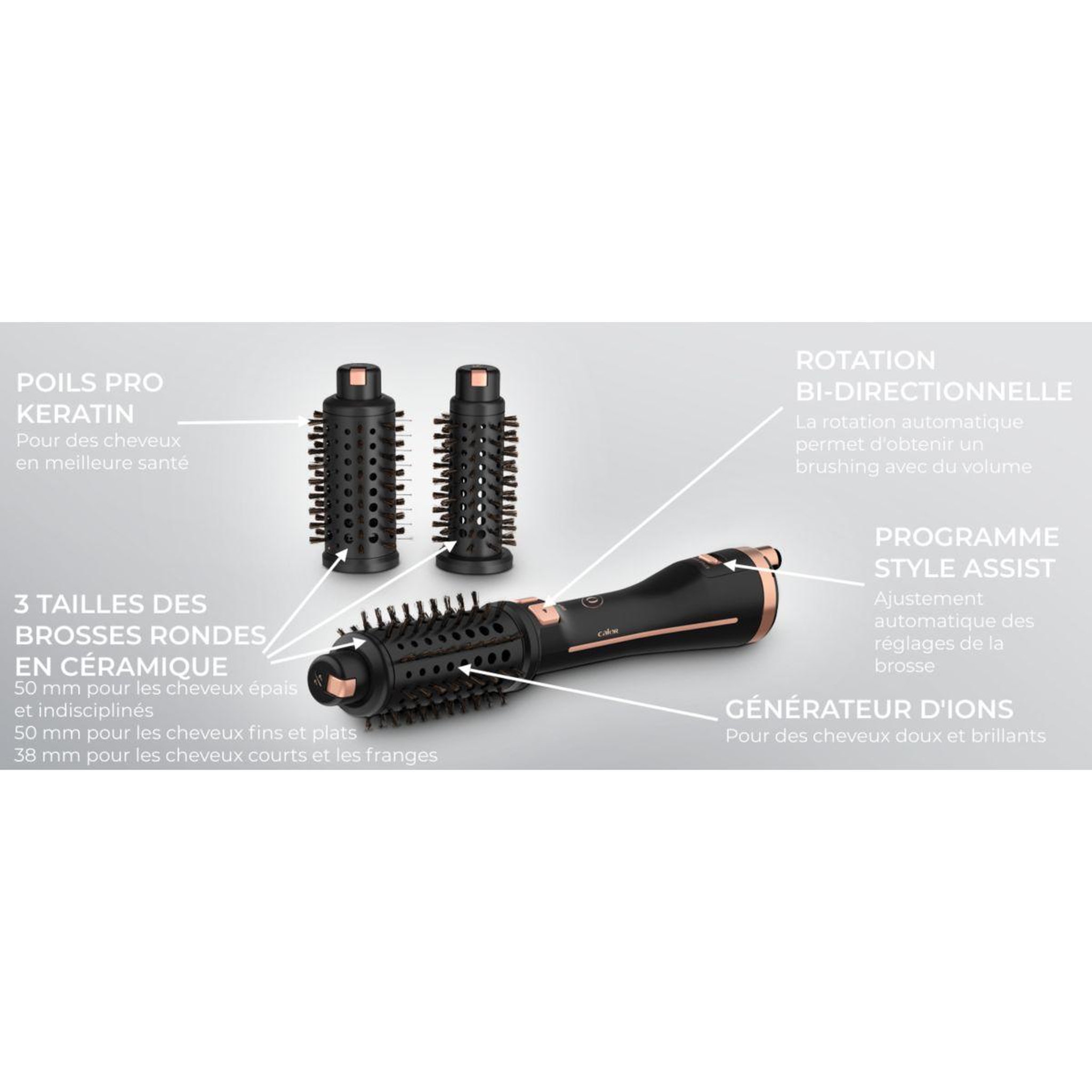Voir la diapositive 5 : CALOR Brosse soufflante virtuose cf9625c0