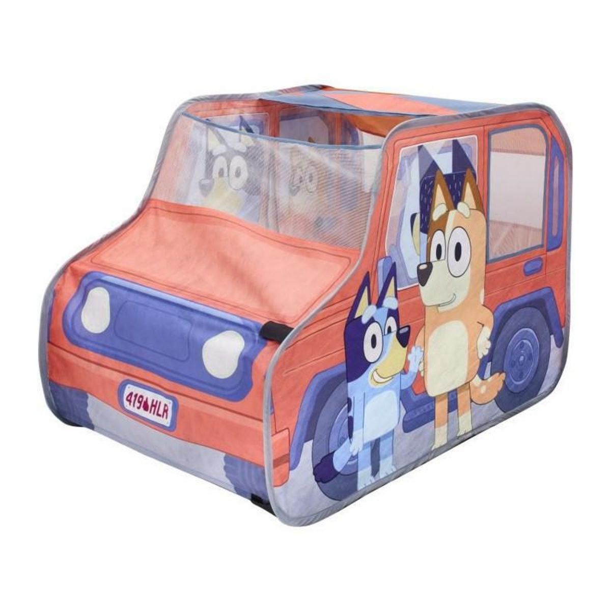 MOOSE TOYS Tente de jeu pop-up BLUEY - Le 4x4 de la famille Heeler - Tente de jeu pop-up pour enfants