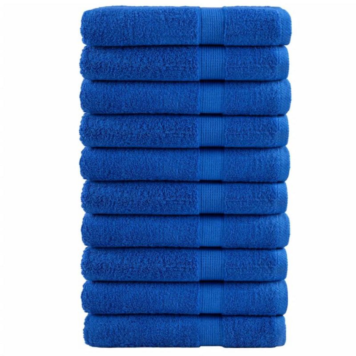 VIDAXL Serviettes de qualité supérieure SOLUND 10 pcs bleu 600 g m²