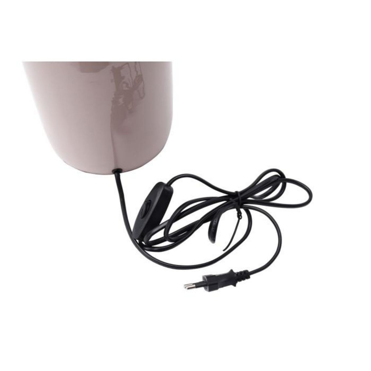 Paris Prix Lampe à Poser Design  Tino  43cm Vieux Rose & Argent