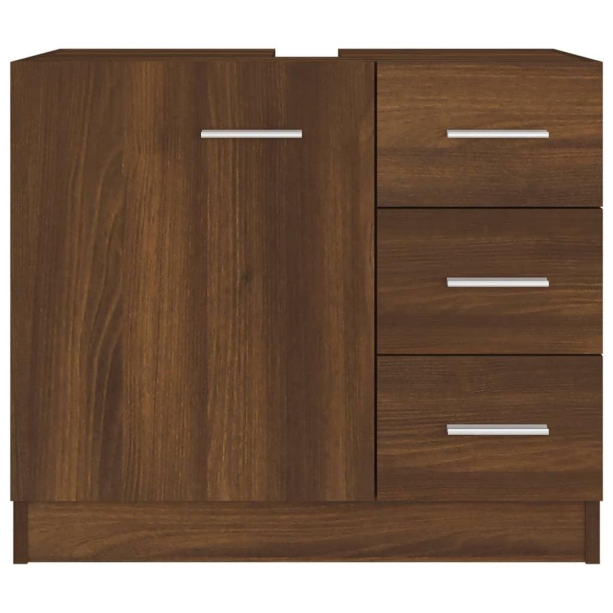 VIDAXL Armoire de lavabo Chene marron 63x30x54 cm Bois d'ingenierie