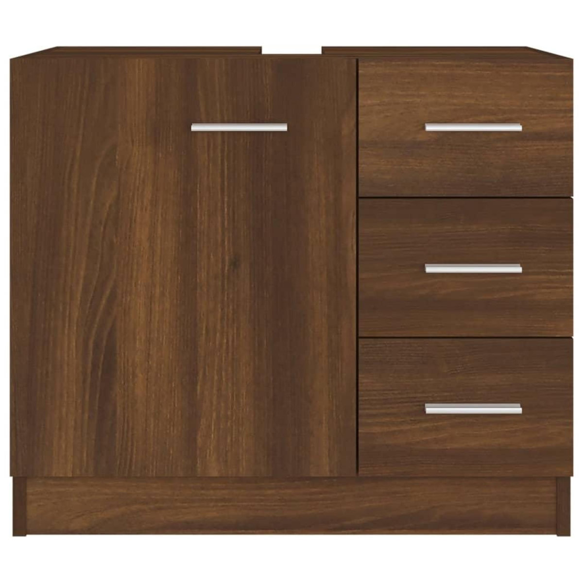 VIDAXL Armoire de lavabo Chene marron 63x30x54 cm Bois d'ingenierie