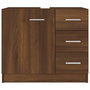 Voir la diapositive 3 : VIDAXL Armoire de lavabo Chene marron 63x30x54 cm Bois d'ingenierie
