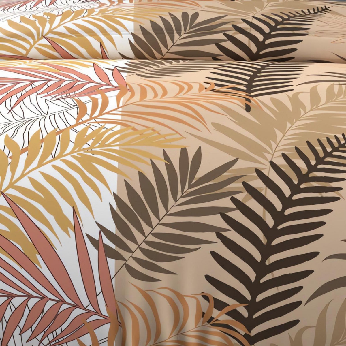 SOLEIL D'OCRE Parure housse de couette en coton 57 fils JUNGLE, par Soleil d'Ocre