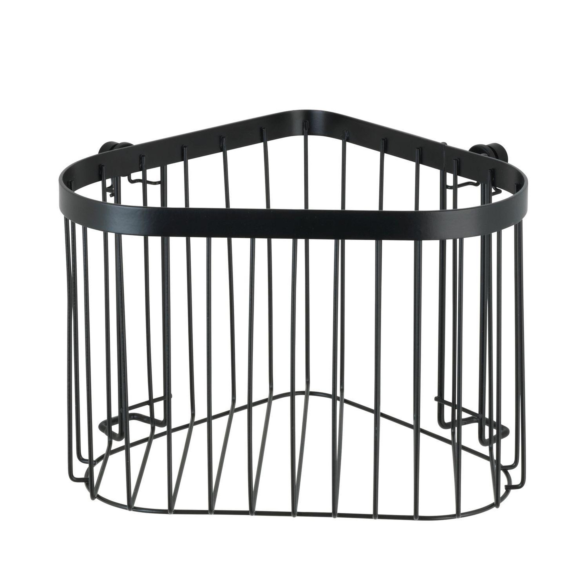 Voir la diapositive 3 : Wenko Etagère murale de douche indus Classic - L. 23 x H. 16 cm - Noir