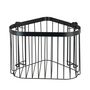 Voir la diapositive 3 : Wenko Etagère murale de douche indus Classic - L. 23 x H. 16 cm - Noir