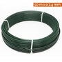 Voir la diapositive 2 : LINXOR Fil de tension en acier galvanisé plastifié pour grillage ou autre - 50 m x 2.4mm Ø - Vert