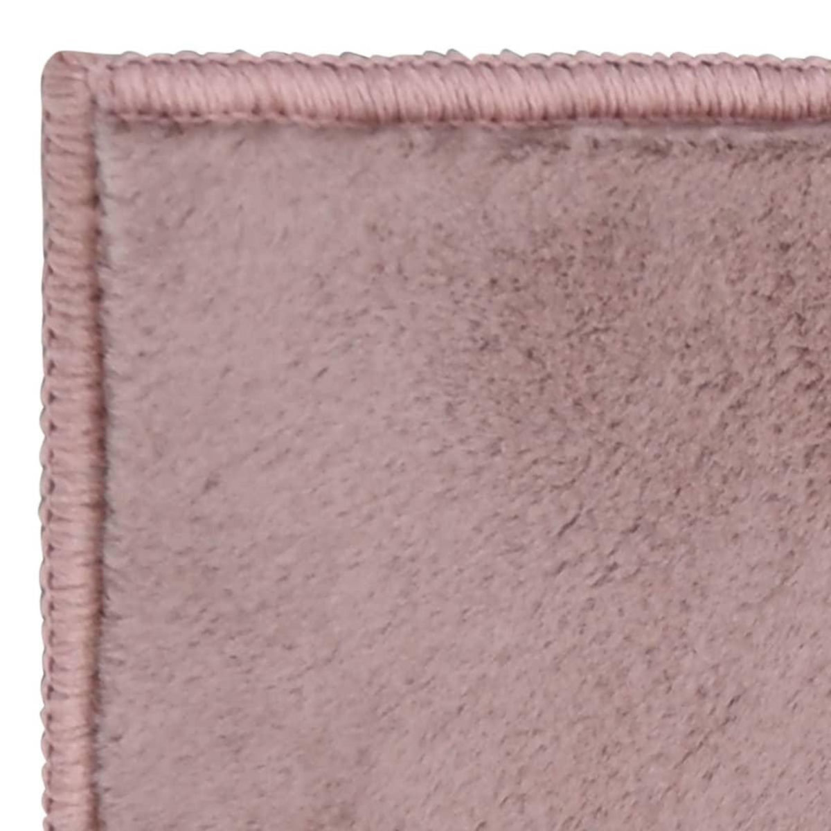 VIDAXL Tapis Fausse fourrure de lapin 200x300 cm Vieux rose