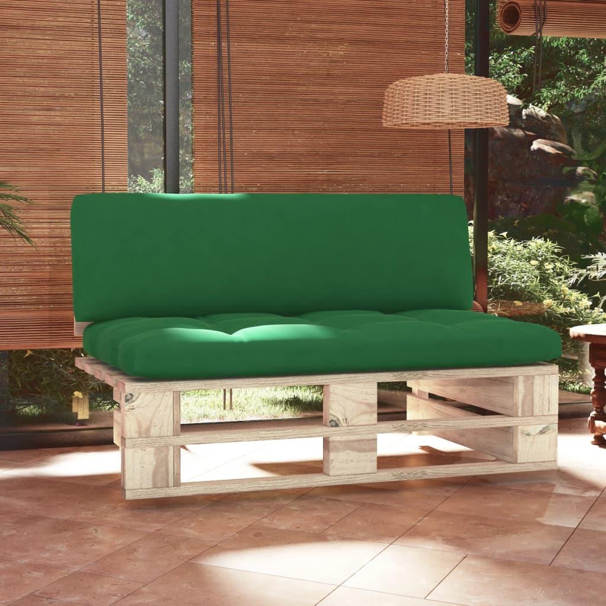 VIDAXL Canape central palette de jardin bois de pin impregne