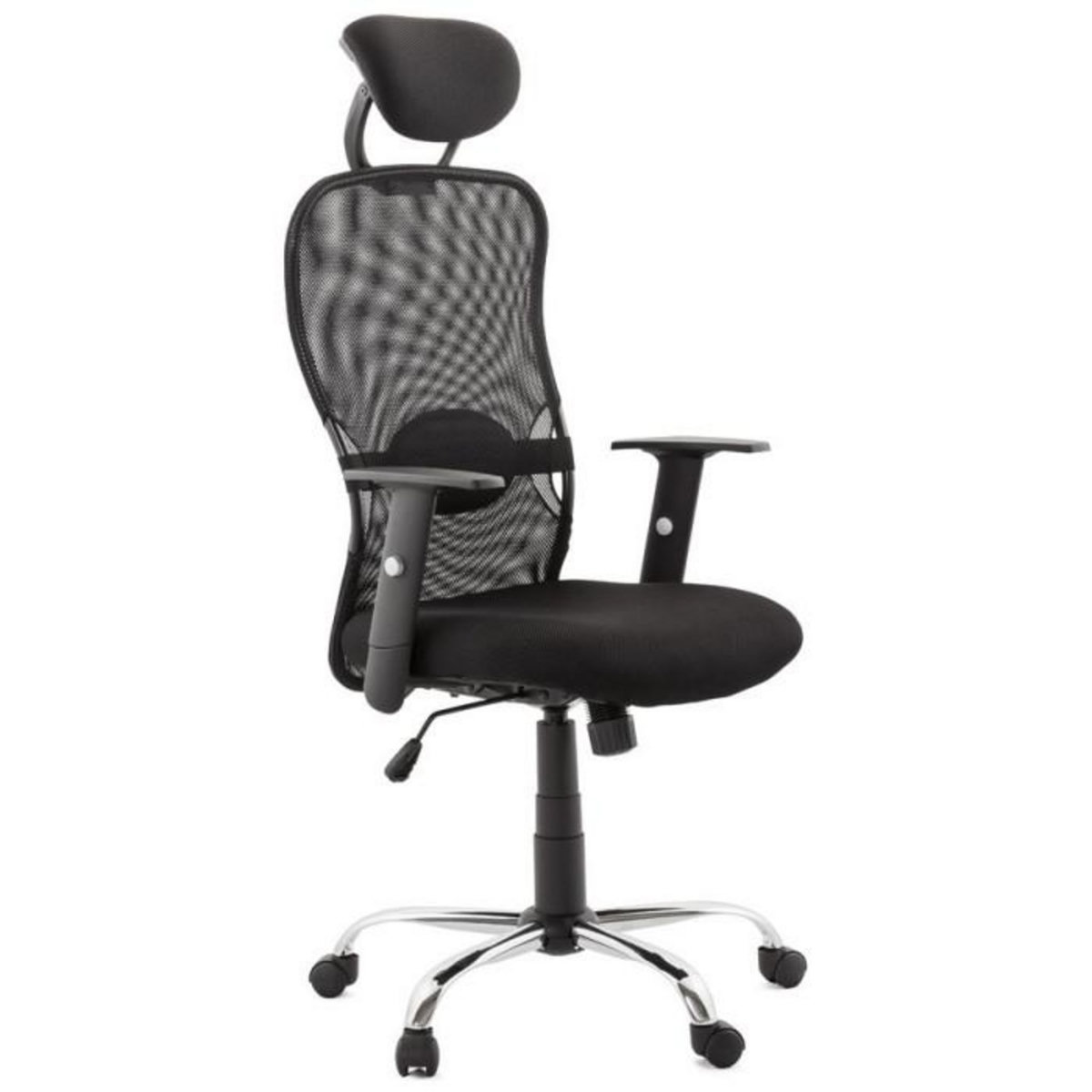 Paris Prix Fauteuil de Bureau en Tissu  Lode  129cm Noir