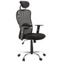 Voir la diapositive 1 : Paris Prix Fauteuil de Bureau en Tissu  Lode  129cm Noir