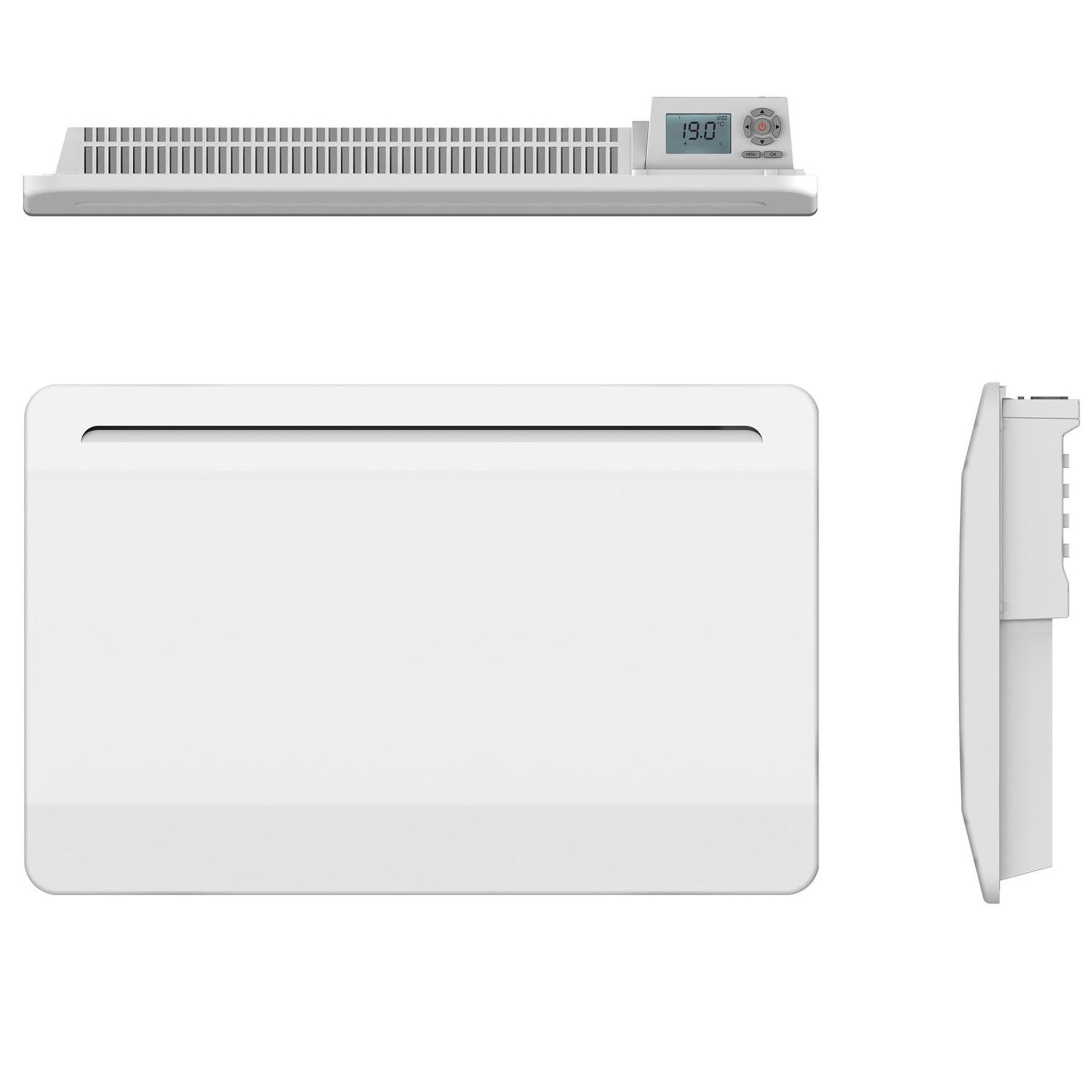 Voir la diapositive 2 : KALIA Radiateur électrique à inertie céramique 1500w blanc - BAT-HT15PMG