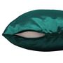 Voir la diapositive 2 : Paris Prix Housse de Coussin  Shana  40x40cm Émeraude
