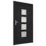 Voir la diapositive 4 : VIDAXL Porte d'entree anthracite 98x200 cm PVC