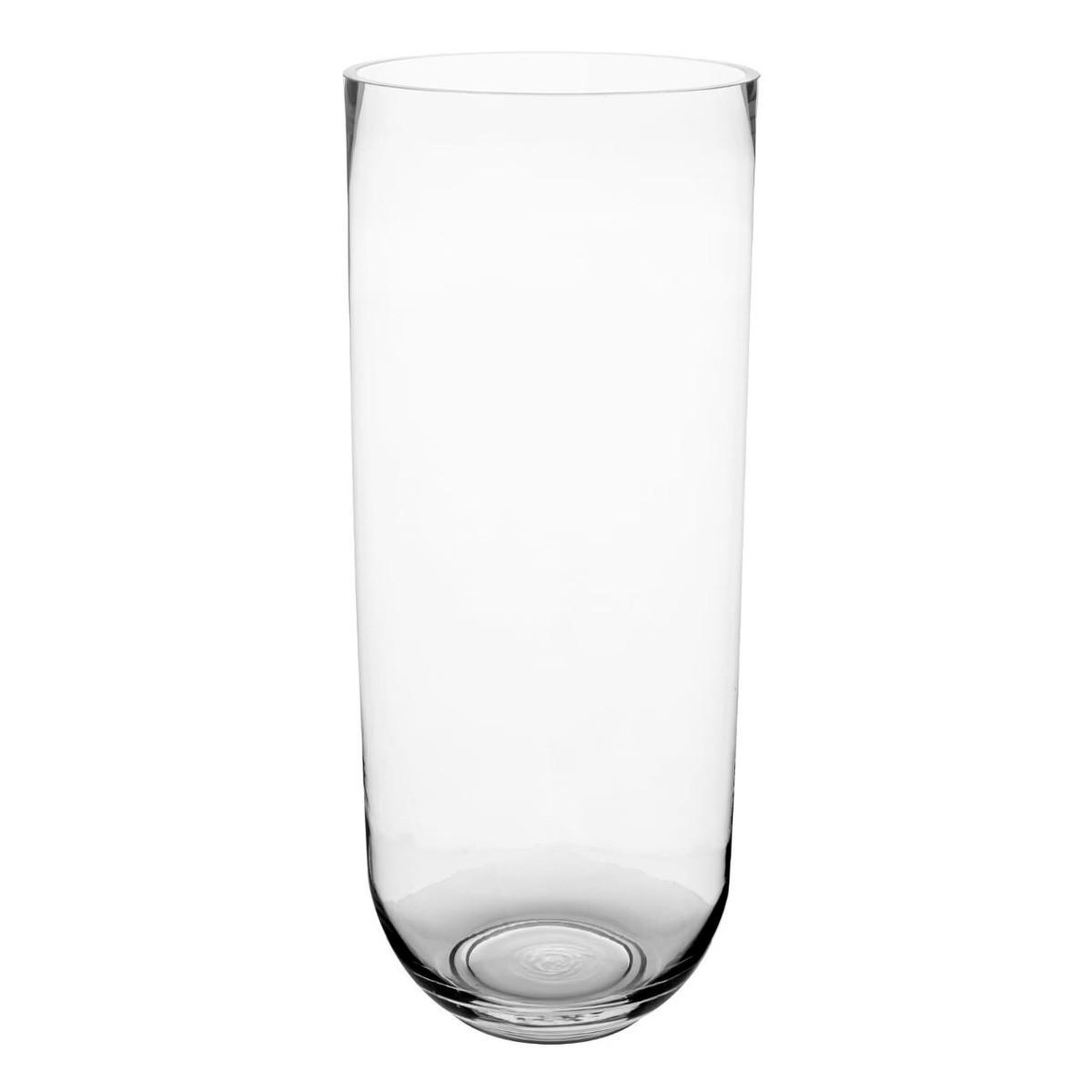 ATMOSPHERA Vase cylindrique  bombé  50cm transparent