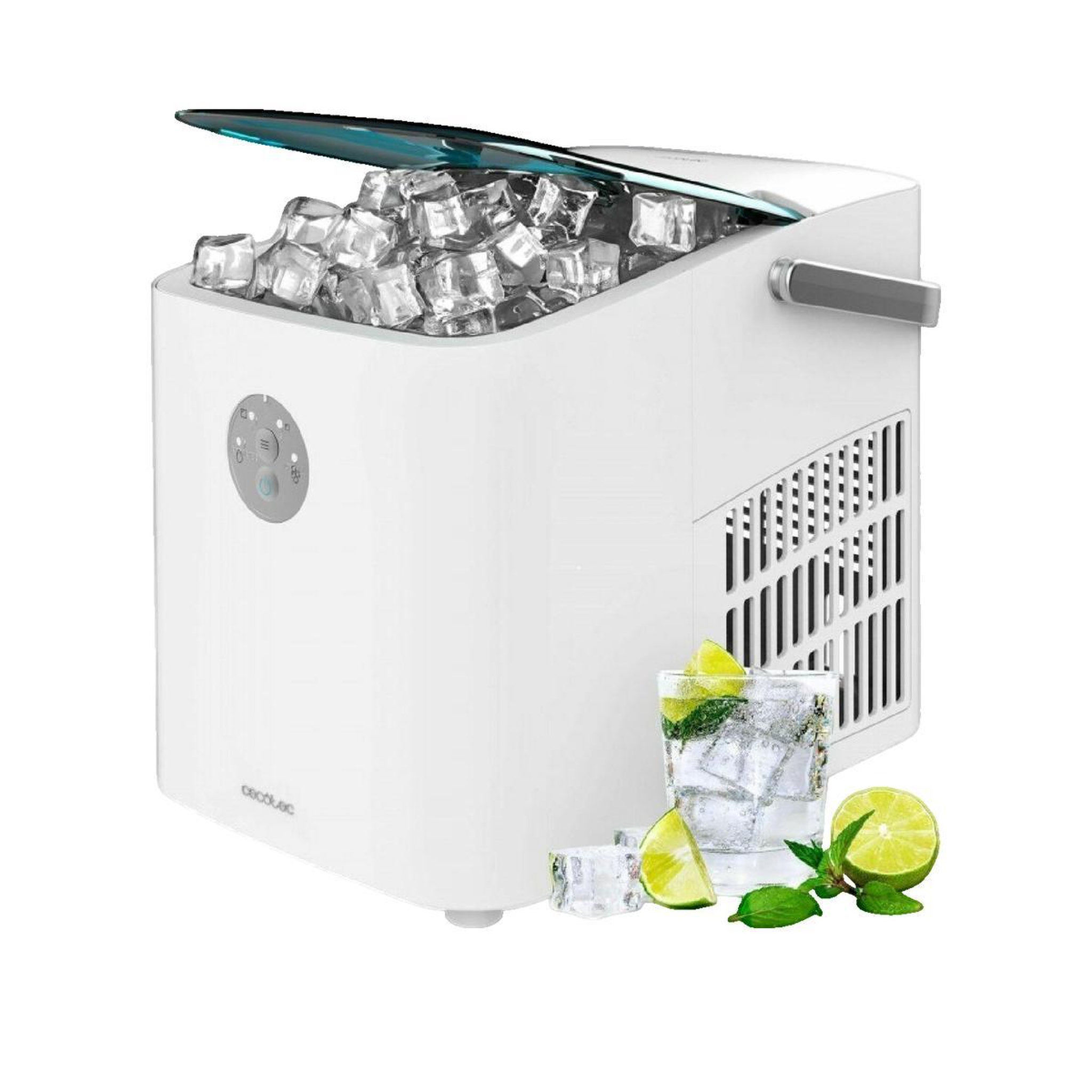 Voir la diapositive 1 : CECOTEC Machine à glaçons Cecotec Chillin' Ice 1200 Go 12 kg de glace en 24 heures blanc et bleu