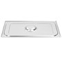 Voir la diapositive 4 : VIDAXL Couvercles de plateau 2 pcs GN 1 1 Acier inoxydable