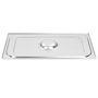 Voir la diapositive 4 : VIDAXL Couvercles de plateau 2 pcs GN 1 1 Acier inoxydable