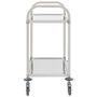 Voir la diapositive 3 : VIDAXL Chariot de cuisine a 2 niveaux 95x45x83,5 cm Acier inoxydable