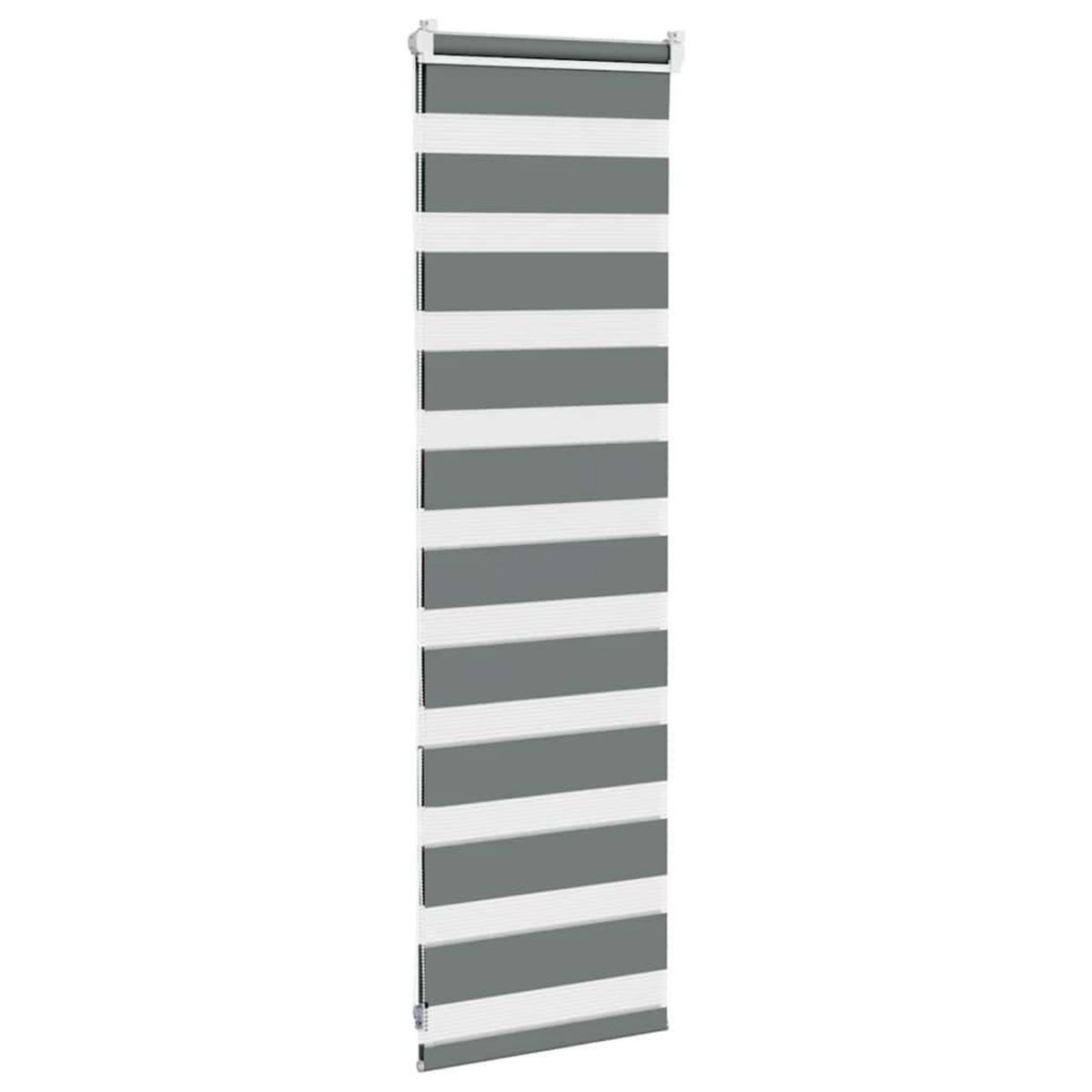 VIDAXL Store zebre gris fonce largeur du tissu 45,9 cm polyester