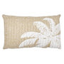 Voir la diapositive 1 : Paris Prix Coussin Déco  Palmier  30x50cm Naturel & Blanc