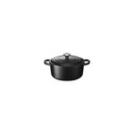 Le Creuset Cocotte en fonte émaillée Le Creuset Signature noir mat 22 cm