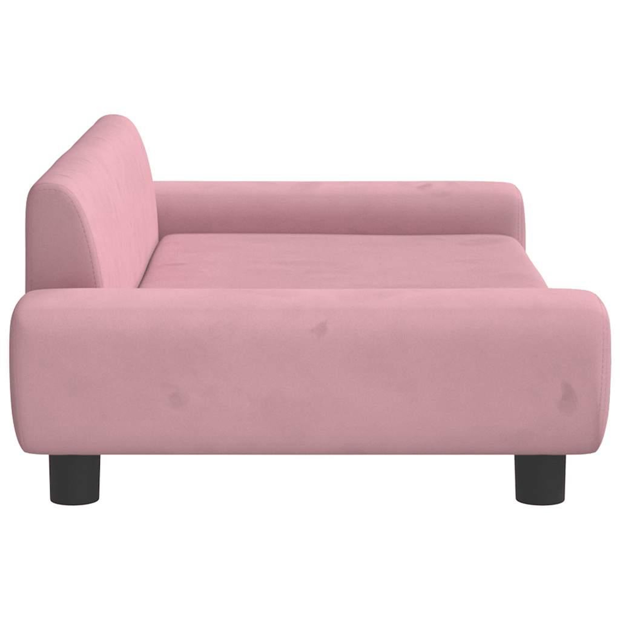 Voir la diapositive 4 : VIDAXL Lit pour chien rose 100x54x33 cm velours