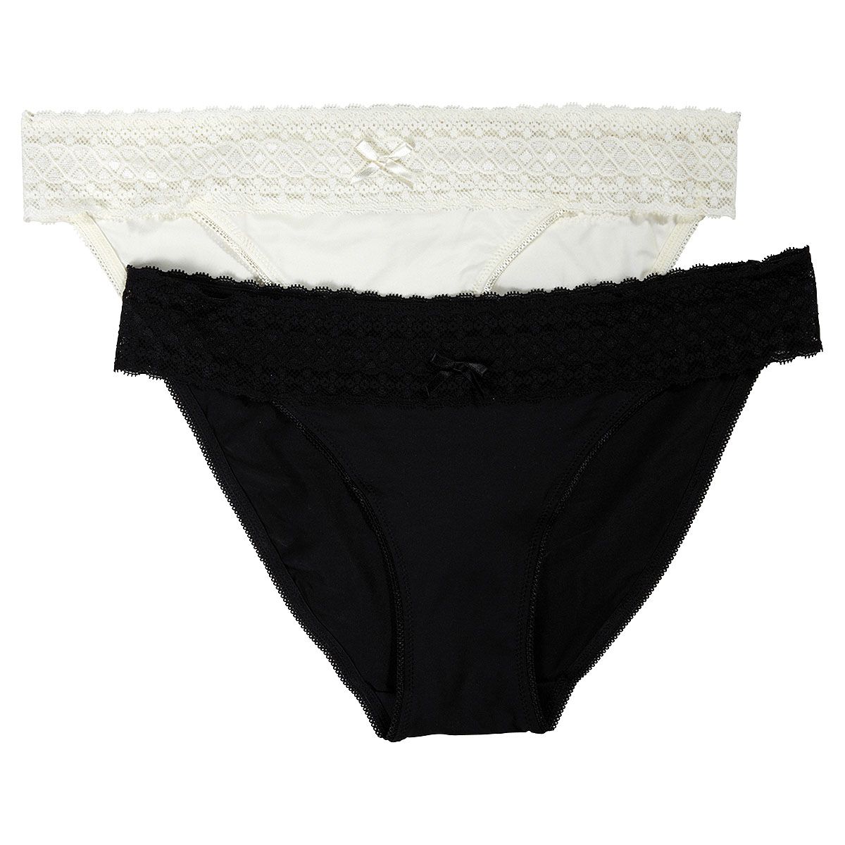 VARIANCE Lot de 2 slips en microfibre