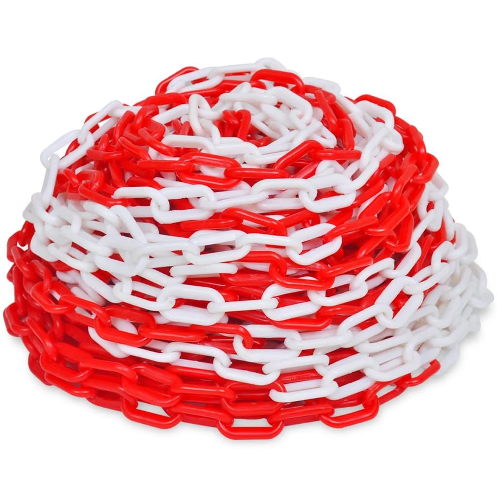 Voir la diapositive 2 : VIDAXL Chaînes d'avertissement 2 pcs Rouge et blanc Plastique 30 m
