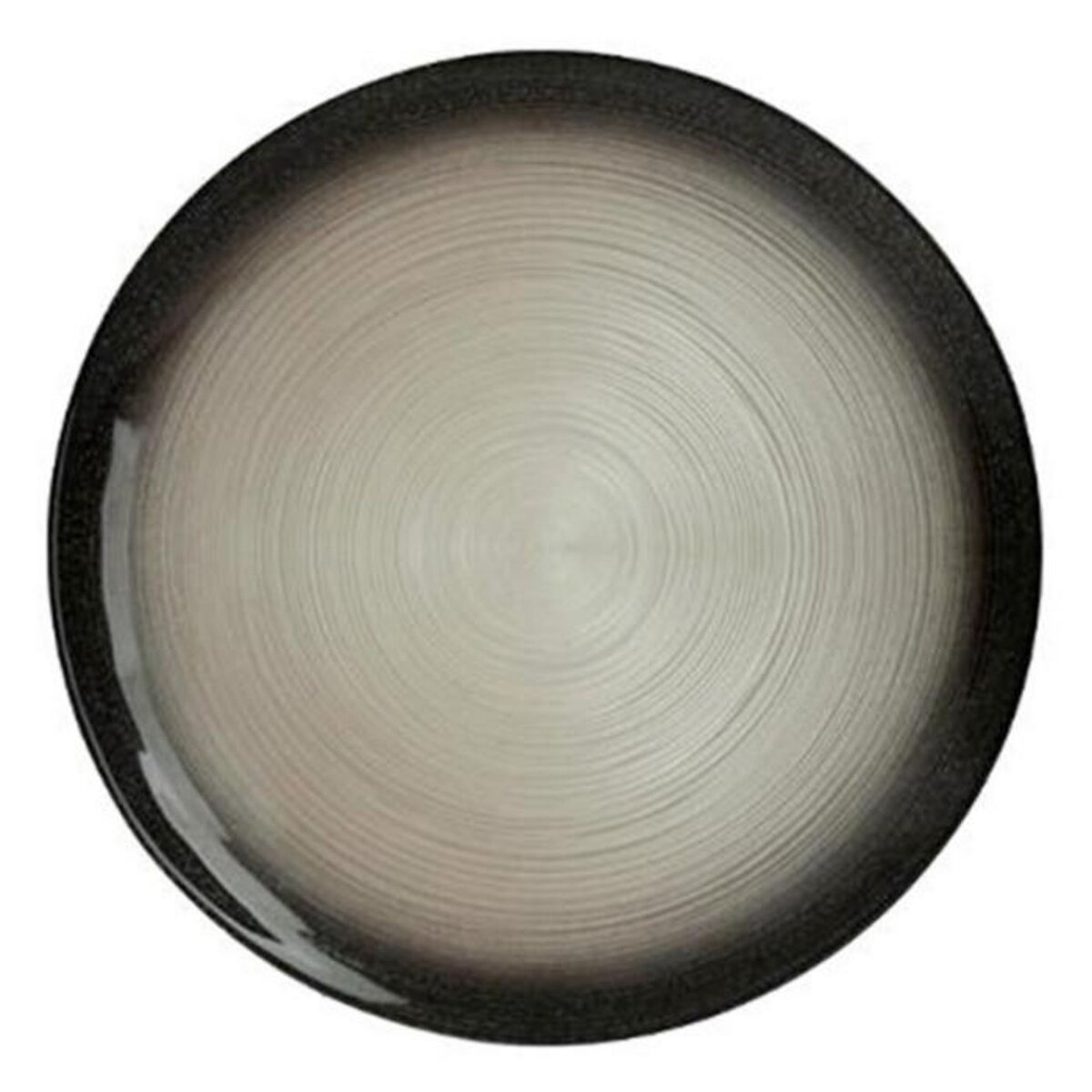 SECRET DE GOURMET Lot de 6 Assiettes de Présentation  Jem  33cm Noir & Argent