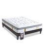 Voir la diapositive 1 : BELLECOUR BELLECOUR LITERIE | Pack REINA 2.0 | Matelas Ressorts ensachés + Sommier Bois + Protège matelas anti punaise