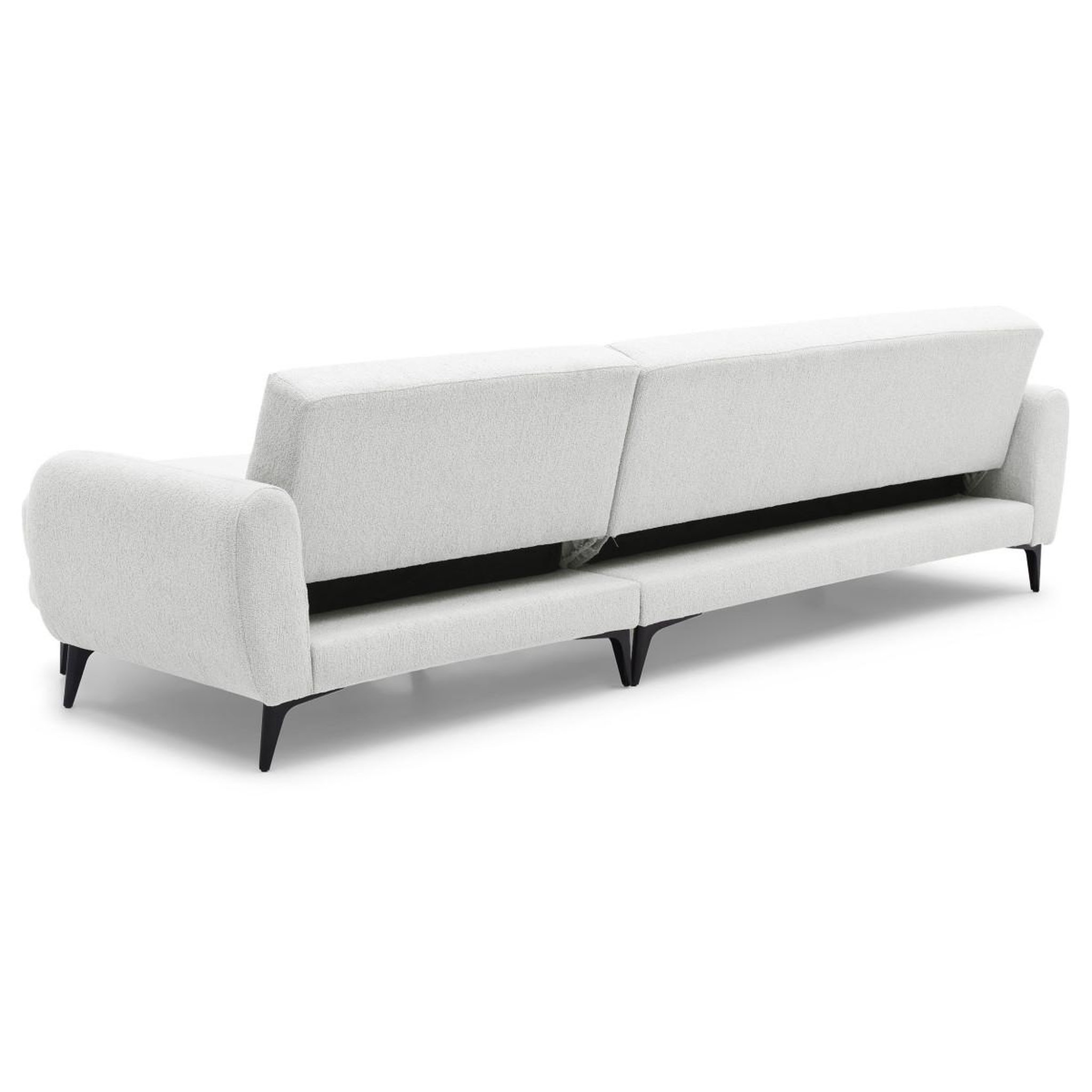 Voir la diapositive 3 : Paris Prix Canapé d'angle convertible  milan  283cm crème