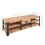 Voir la diapositive 5 : VIDAXL Meuble TV 140x40x45 cm bois d'acacia massif