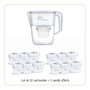 Voir la diapositive 1 : LITTLE BALANCE Carafe filtrante + lot de 12 cartouches - 8635