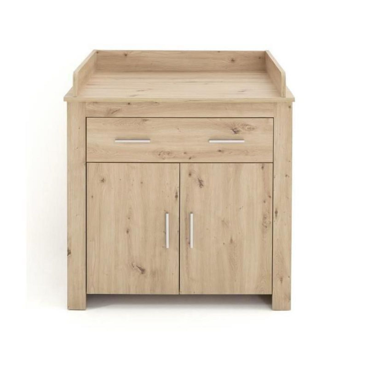Trendteam Chambre bébé Trio : Lit 70 x 140 cm + Commode a langer + Armoire AHOI - Chene - TREND TEAM