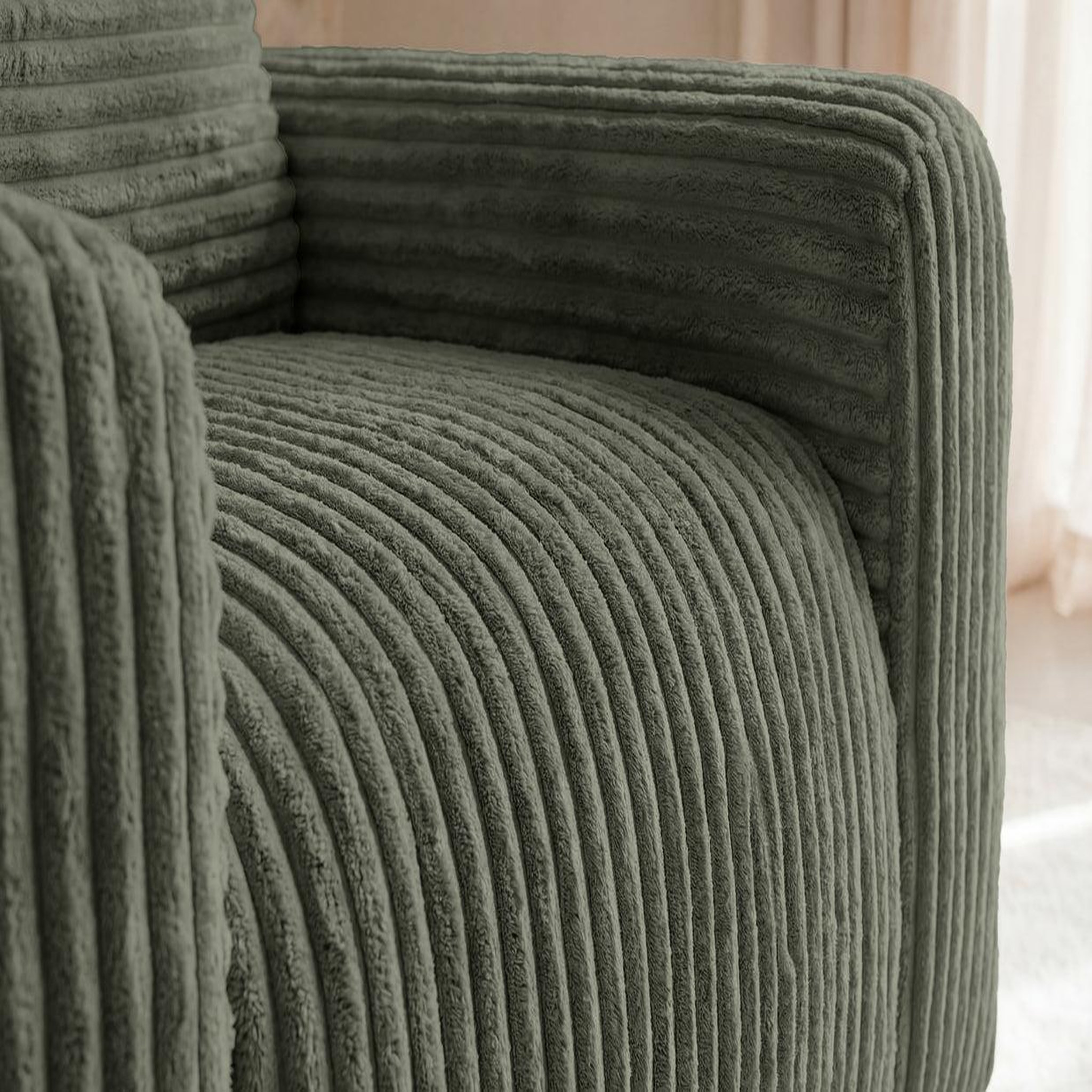 Voir la diapositive 5 : CASANOVA PARIS Elvis - fauteuil gros velours côtelé