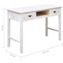 Voir la diapositive 6 : VIDAXL Table console Blanc antique 110 x 45 x 76 cm Bois