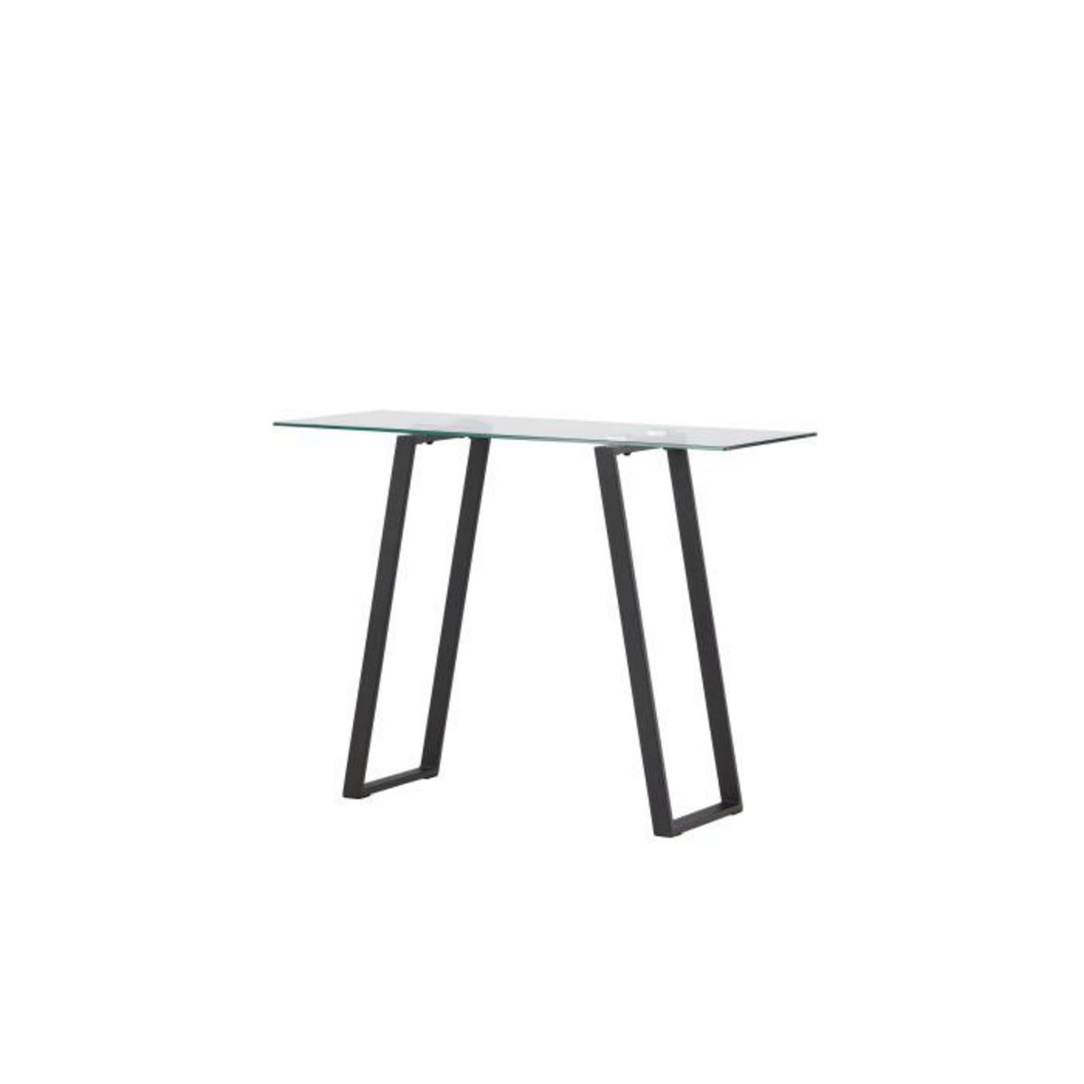 Paris Prix Console Design en Verre  Horten  100cm Noir