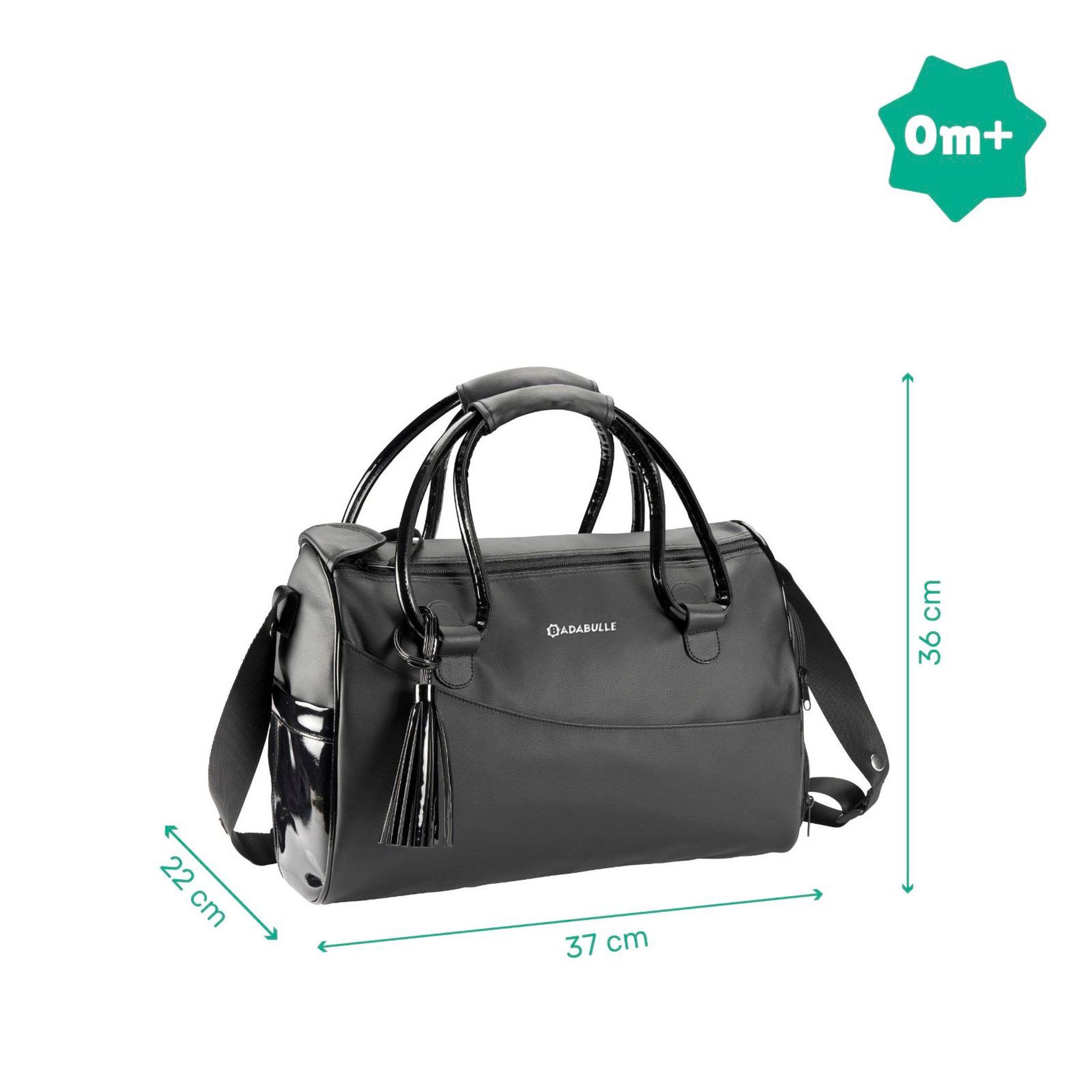 Voir la diapositive 5 : BADABULLE Sac à langer glossy badabulle - poches intérieures et extérieures - matelas à langer inclus