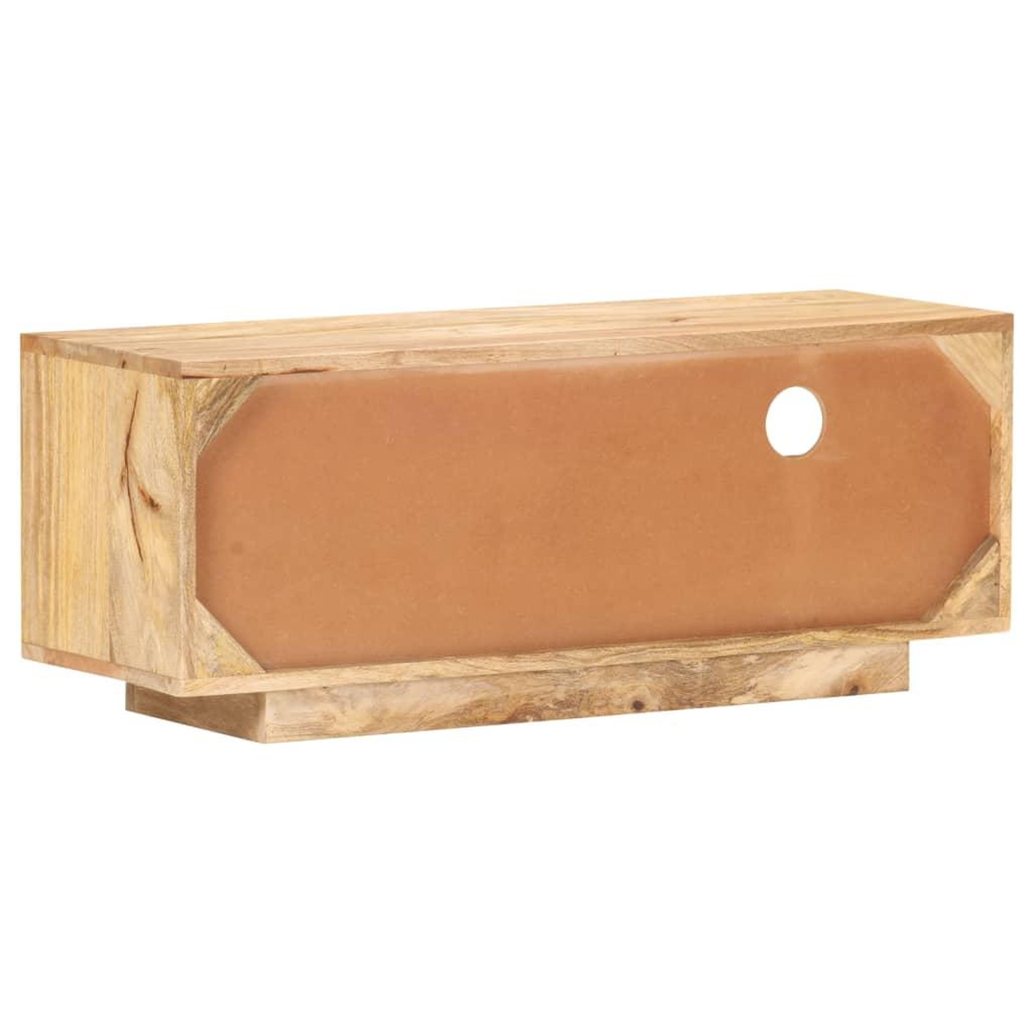 Voir la diapositive 4 : VIDAXL Meuble tv 90x30x35 cm bois massif de manguier