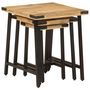 Voir la diapositive 4 : VIDAXL Tables basses gigognes 3 pcs bois massif de manguier et fer