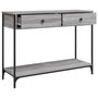 Voir la diapositive 5 : VIDAXL Table console sonoma gris 100x34,5x75 cm bois d'ingenierie