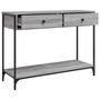 Voir la diapositive 5 : VIDAXL Table console sonoma gris 100x34,5x75 cm bois d'ingenierie