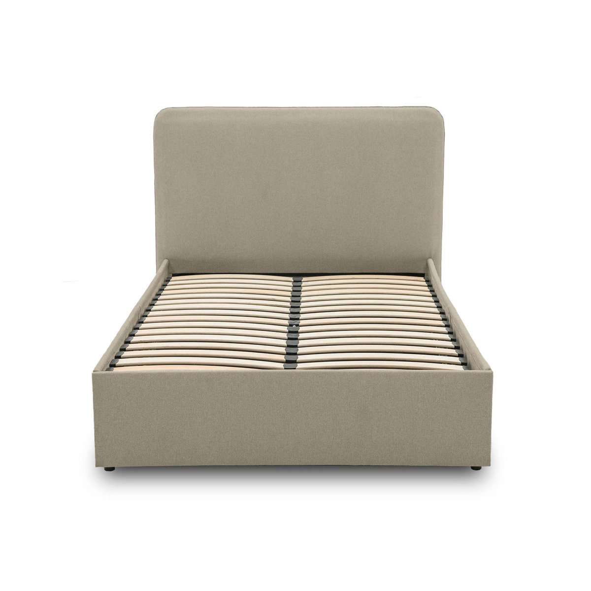 BEST MOBILIER Goyave - lit coffre - 160x200 - en tissu - sommier inclus