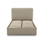 Voir la diapositive 1 : BEST MOBILIER Goyave - lit coffre - 160x200 - en tissu - sommier inclus