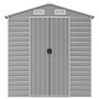 Voir la diapositive 4 : VIDAXL Abri de jardin gris clair 191x130x198 cm acier galvanise