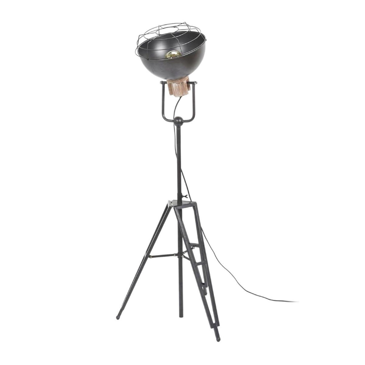 Paris Prix Lampadaire Industriel  Trépied  124cm Gris