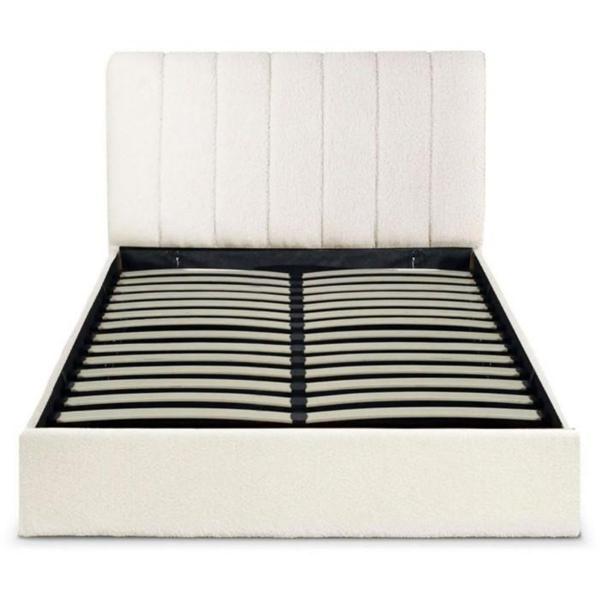 Paris Prix Lit Coffre Design Bouclette  Songa  140x190cm Beige