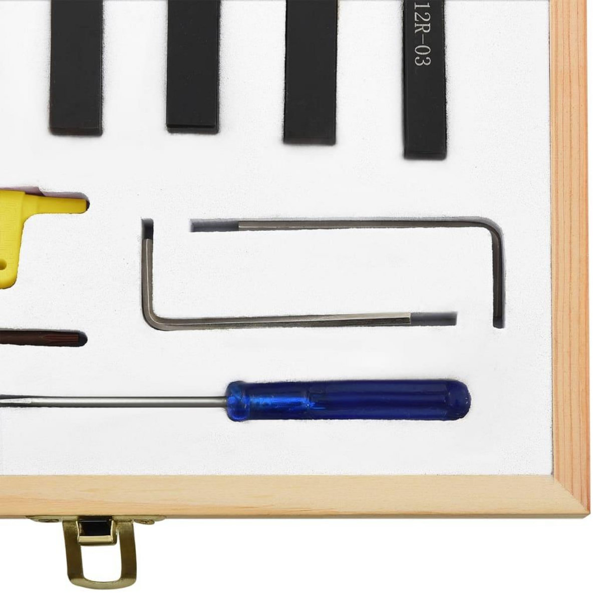 VIDAXL Jeu d'outils de tournage indexables 12 pcs 8x8 mm 70 mm