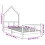 Voir la diapositive 6 : VIDAXL Cadre de lit pour enfants blanc 90x200 cm bois de pin massif